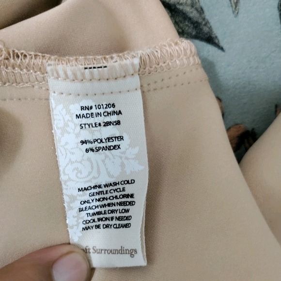 Soft Surroundings Women Open Front Jacket  Cardigan Coatigan Grey Garden Sz M - Picture 4 of 7